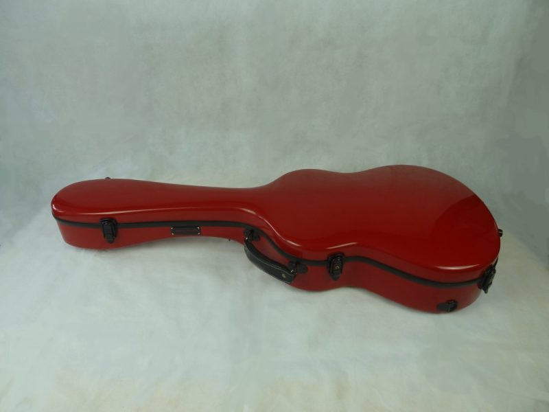 Gitarrenkoffer - Singender Drache - GFK Koffer für Konzertgitarre (rot)