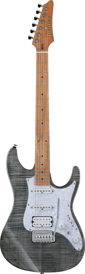 Ibanez AZ224F-BI AZ Series E-Guitar 6 String Black Ice Flamed Maple Top + Gigbag