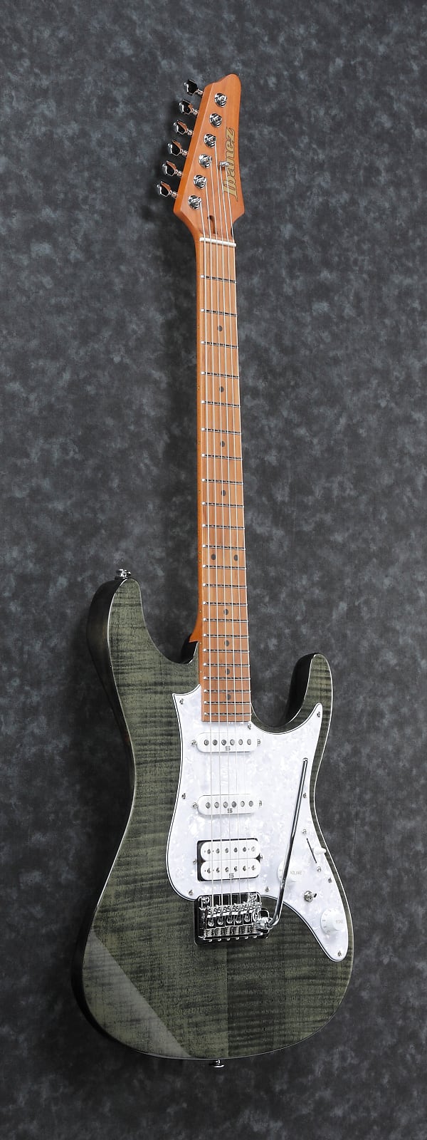 Ibanez AZ224F-BI AZ Series E-Guitar 6 String Black Ice Flamed Maple Top +  Gigbag on OhGuitar.com