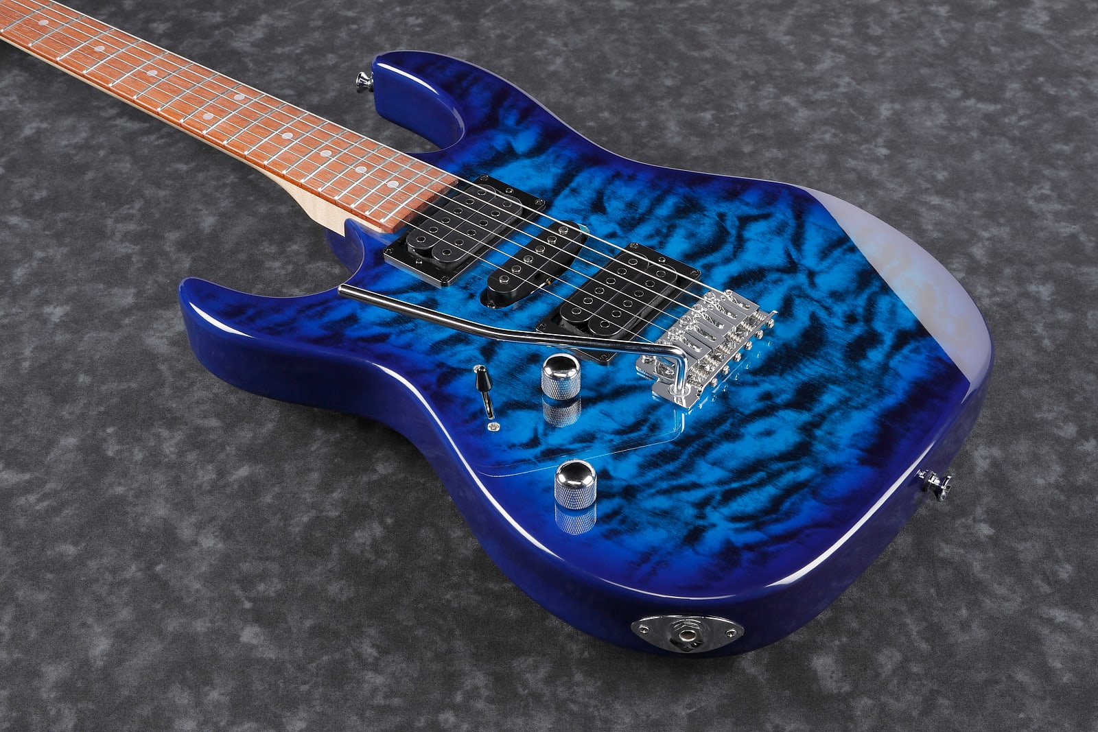 Transparent Blue Burst Ibanez GRX70QA-TBB · E-Gitarre E-Guitar Farbe