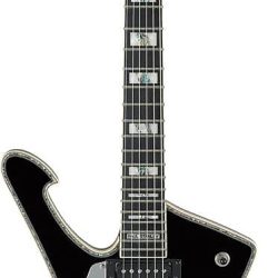 Ibanez PS120L-BK, Paul Stanley "KISS" Signature E-Guitar lefty black incl. Gig Bag