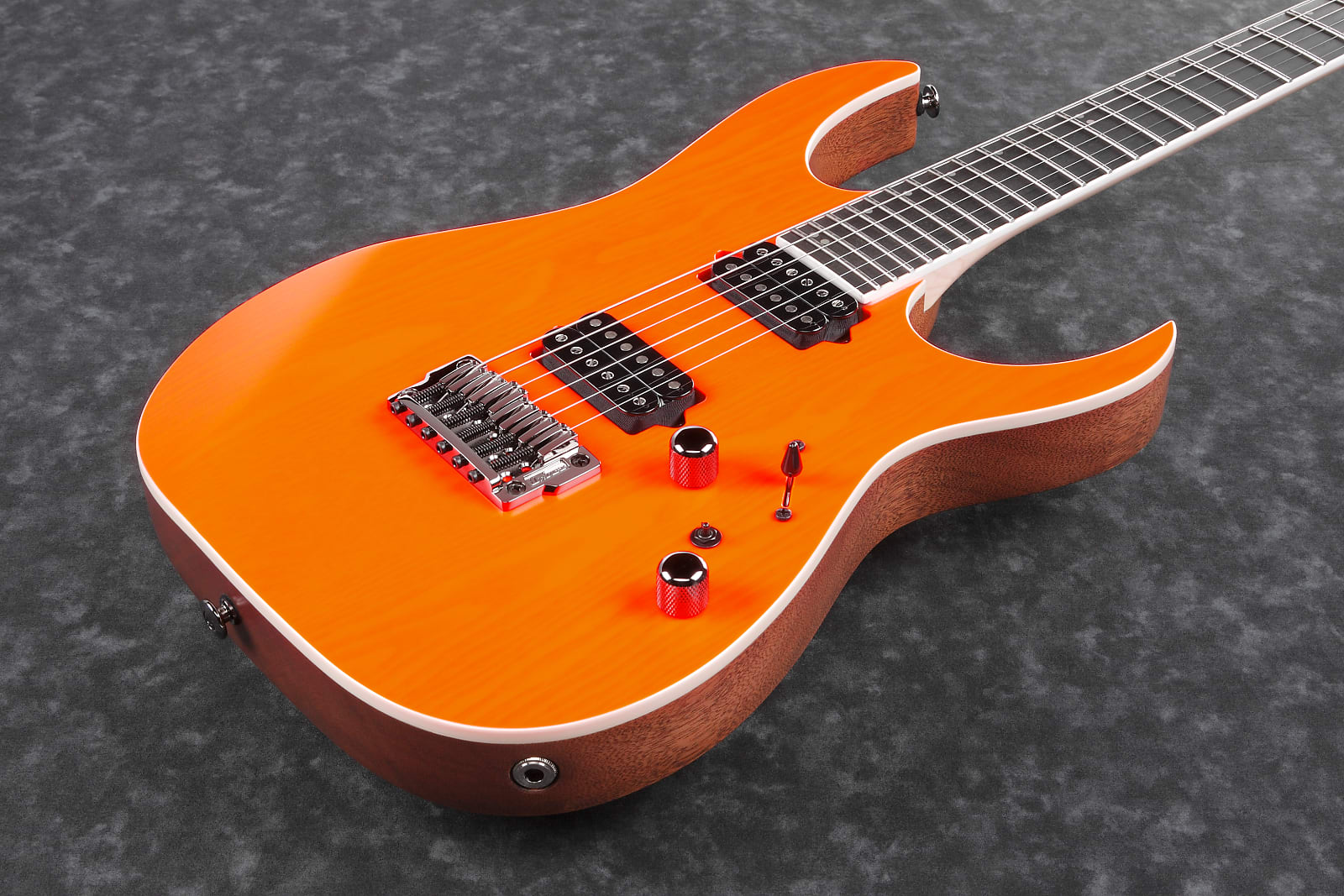 Ibanez RGR5221-TFR RG Prestige Series E-Guitar 6 String Transparent  Fluorescent Orange + Case on OhGuitar.com