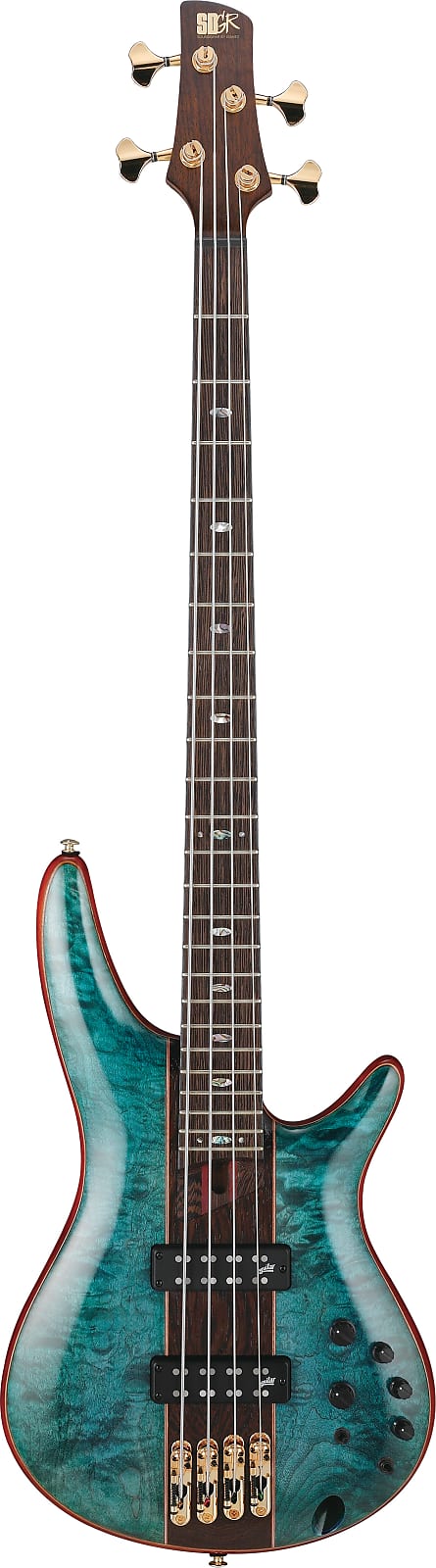 Ibanez SR2400-CGL SR Premium Series E-Bass 4 String Caribbean Green Low Gloss + Bag