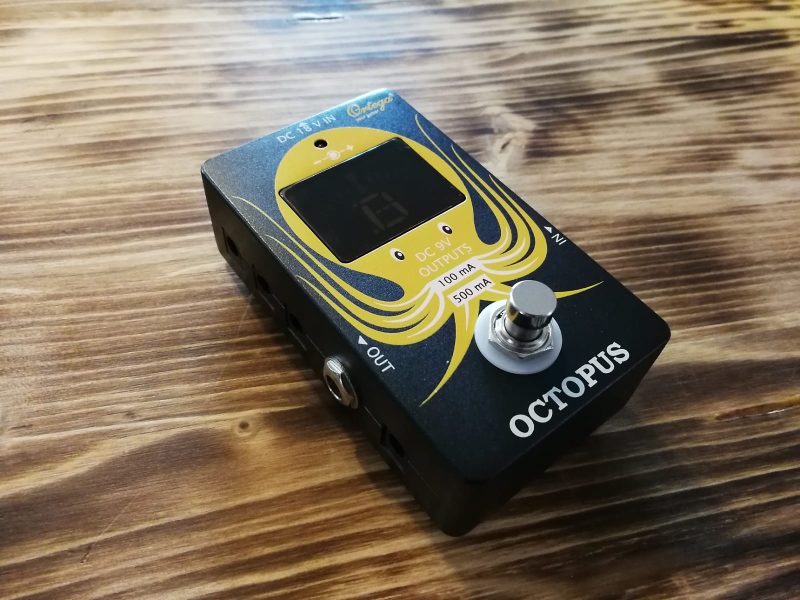 Ortega OCTOPUS Pedal Tuner and Power Plat Incl. 8x DC Power Cable, 1x 18V Power Supply and 1x polari