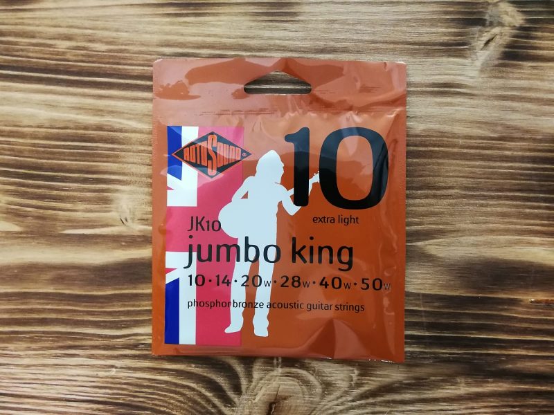 Rotosound JK10, Jumbo King Extra Light Acoustic Guitar Strings, 10-50