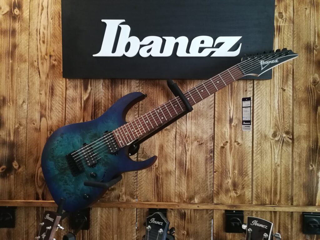 Ibanez RG7421PB-SBF RG Series E-Guitar 7 String Saphire Blue Flat Burst on  OhGuitar.com